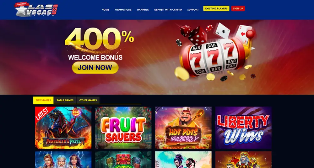 Las Vegas USA Casino website